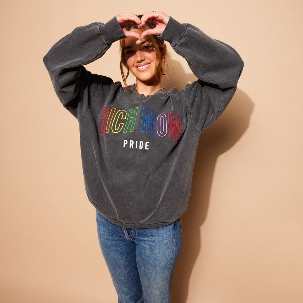 Rich Mom Pride Sweatshirt- Size Medium